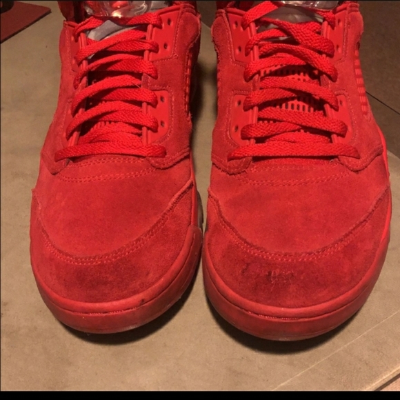Jordan 5 RED SUEDE  Size 11 - Picture 3 of 5
